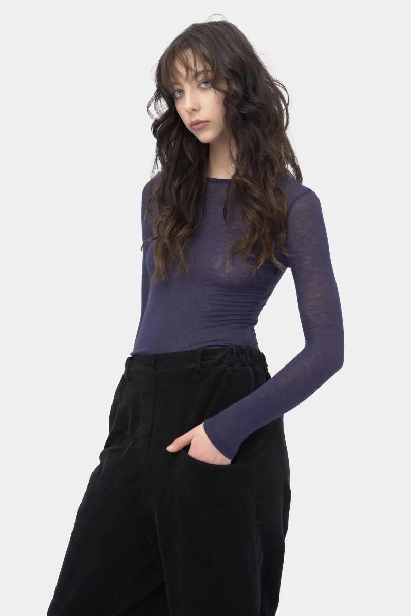 Cashmere Blend Crewneck Top